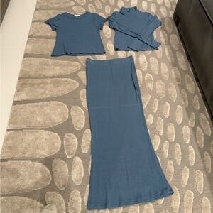 SABLYN Chic Blue Women's Three Piece Set